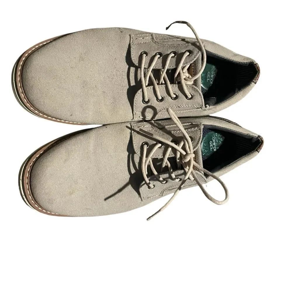 Nunn Bush size 11M Men's Beige Canvas Shoes excellent condition